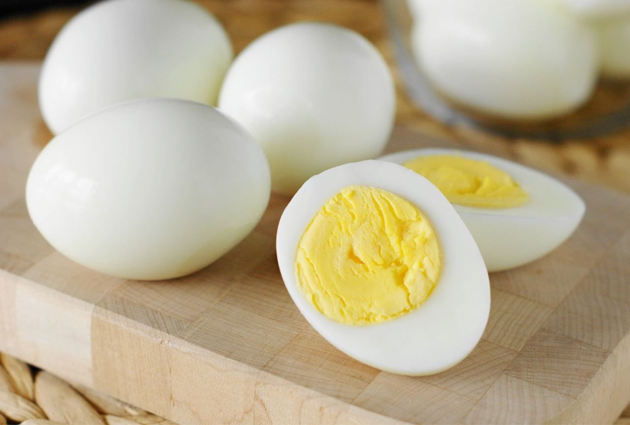 Huevos cocidos saludables